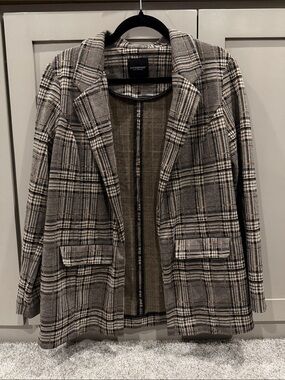 Liverpool Plaid Blazer Cardigan